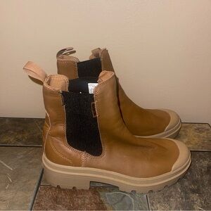 Palladium Tan Combat & Moto Boots